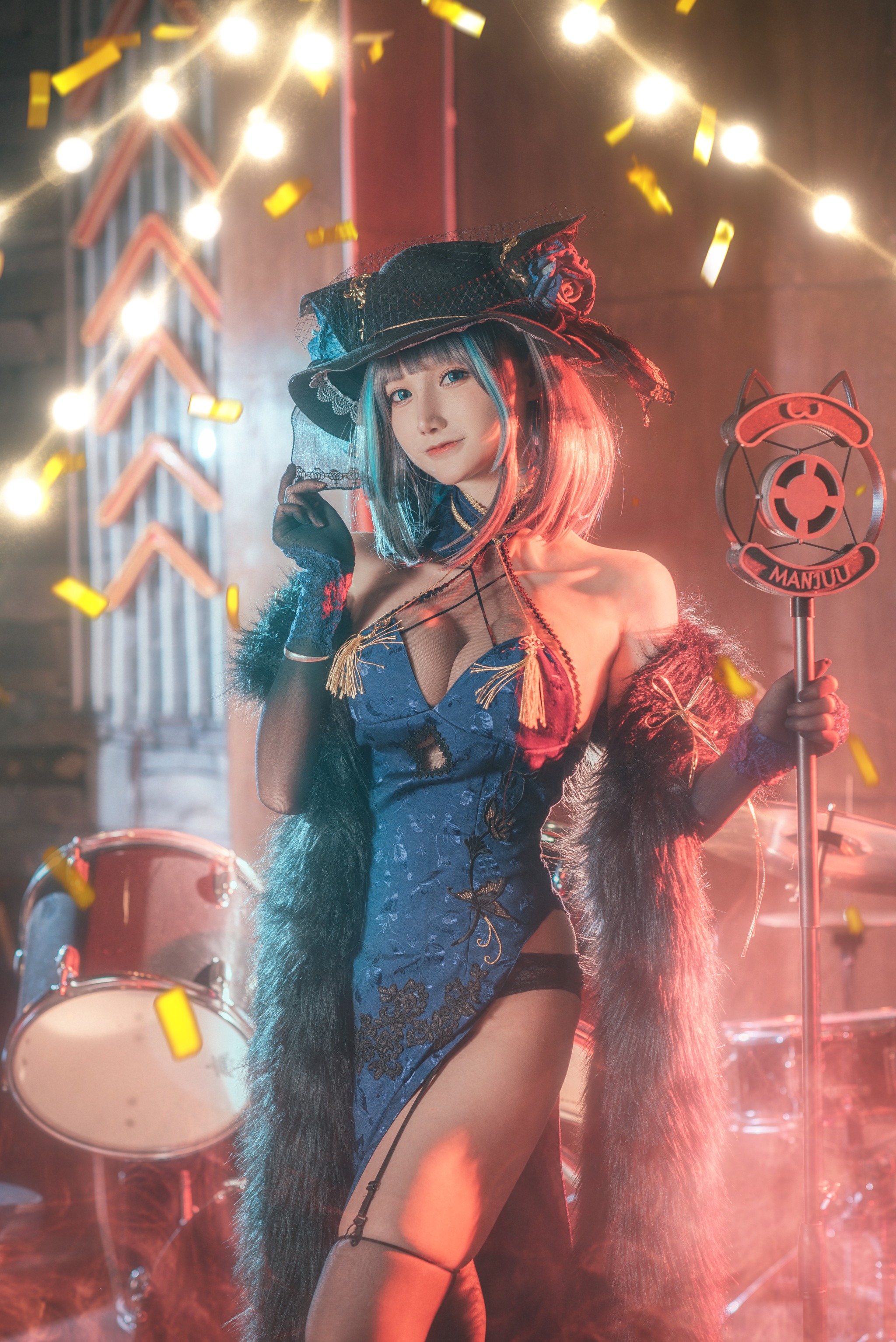 图片[1]-仙九Airi – NO.014 柴郡旗袍[22P]-XikXak